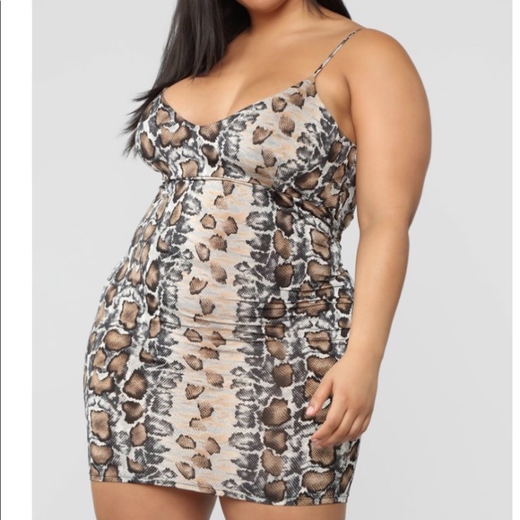 Snake print dress - Picture 1 of 2